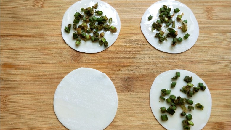 Dumpling skin scallion pancake