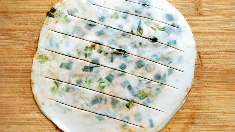 Dumpling skin scallion pancake