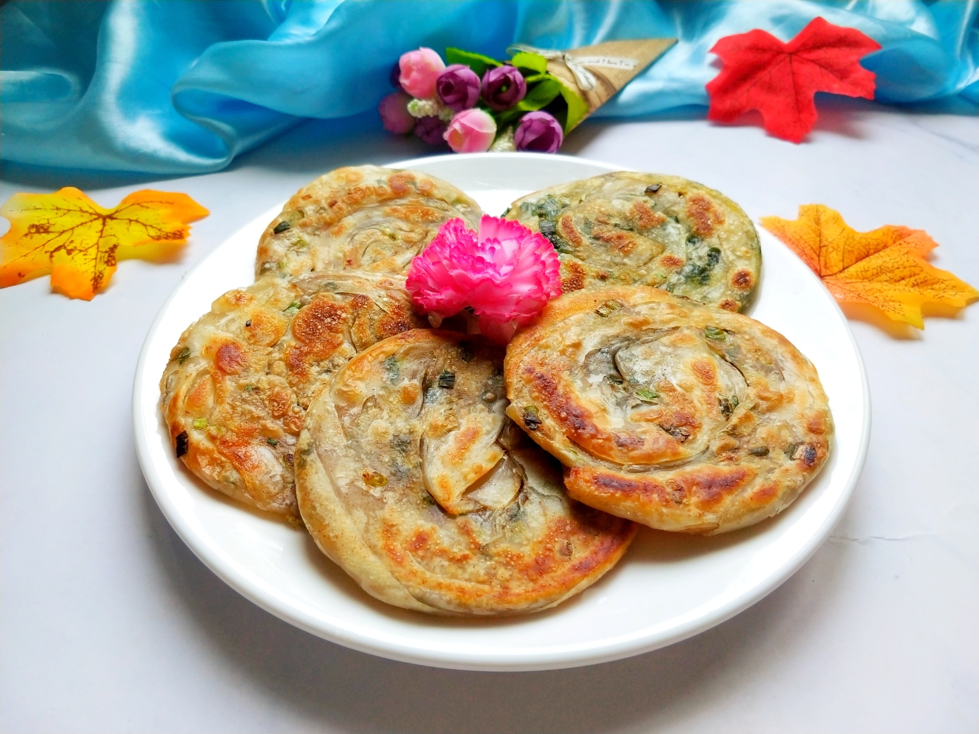 Dumpling skin scallion pancake