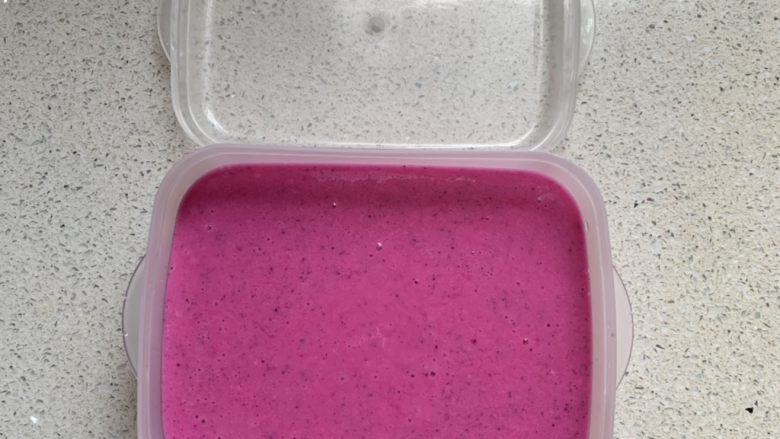 Dragon fruit yogurt jelly