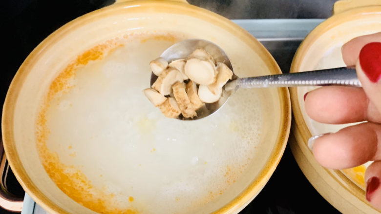 Vegetable and shrimp porridge