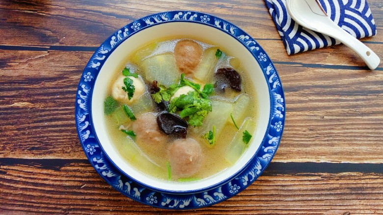 Winter Melon and Meatball Soup