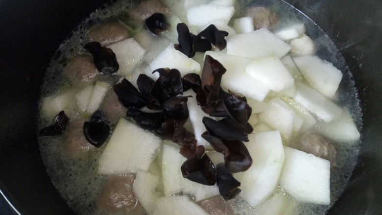 Winter Melon and Meatball Soup