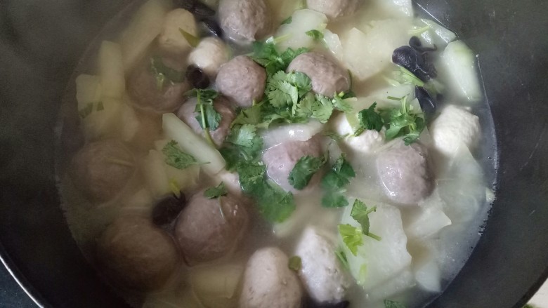 Winter Melon and Meatball Soup