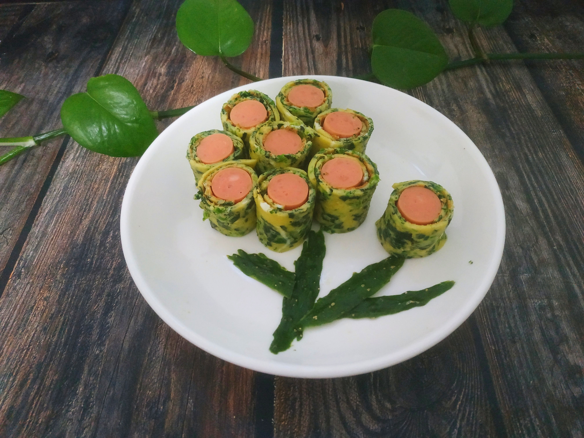 Spinach Egg Roll