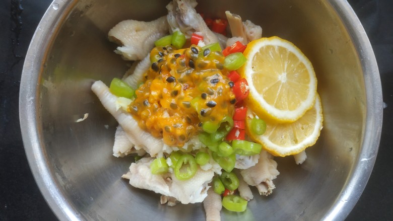 Passion Fruit Lemon Chicken Feet