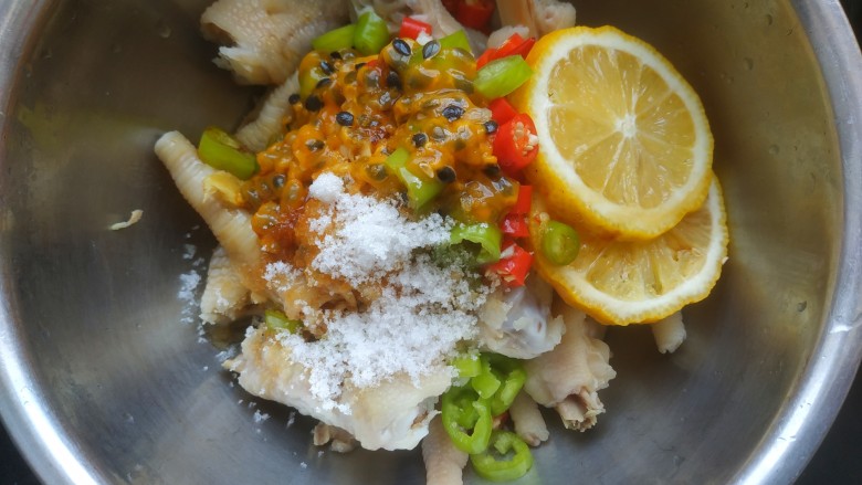 Passion Fruit Lemon Chicken Feet