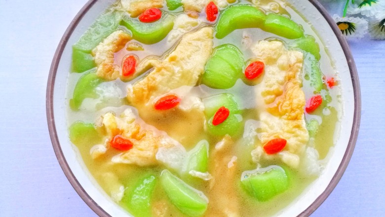 Luffa and Egg Soup