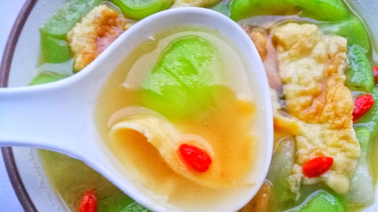 Luffa and Egg Soup