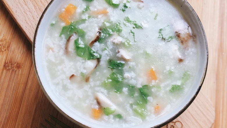 Carrot minced meat porridge