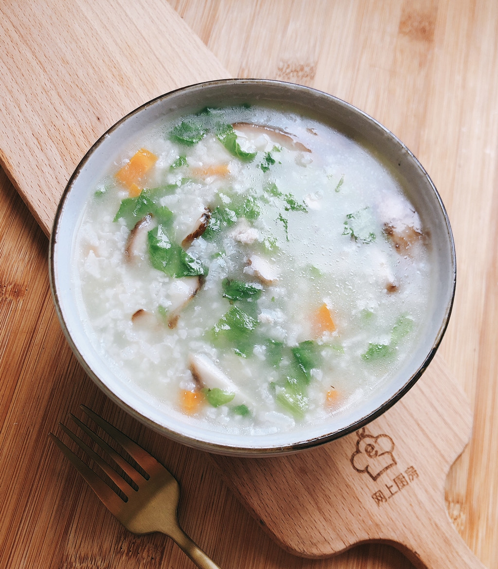 Carrot minced meat porridge