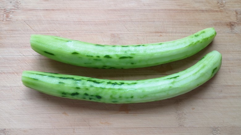 Cucumber mixed with fungus