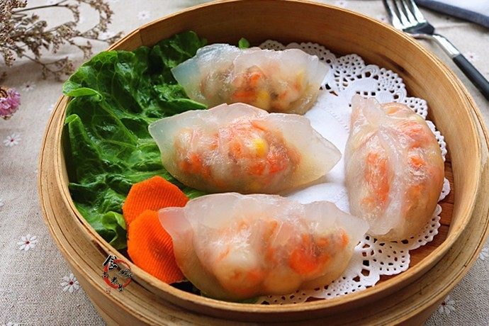 Crystal clear, fresh and refreshing crystal shrimp dumplings