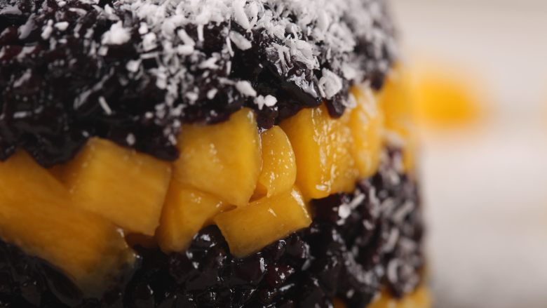 Casual Small Pastry Fragrant Mango Purple Rice Cake-Belt