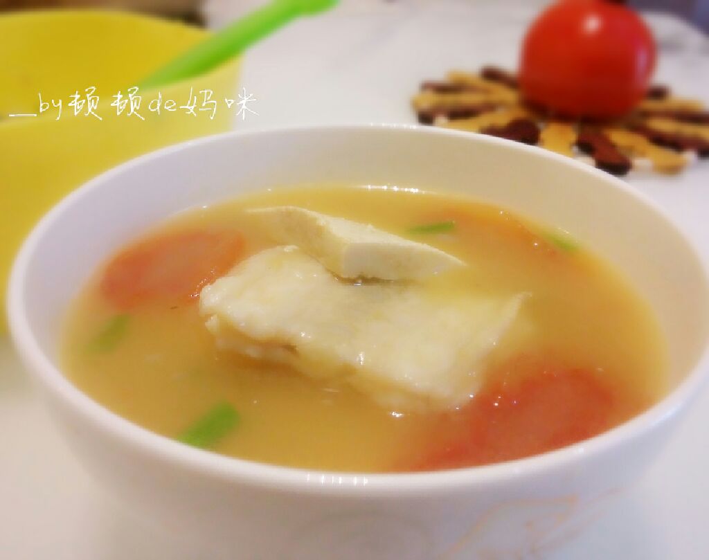 Tomato, Tofu and Fish Fillet Soup