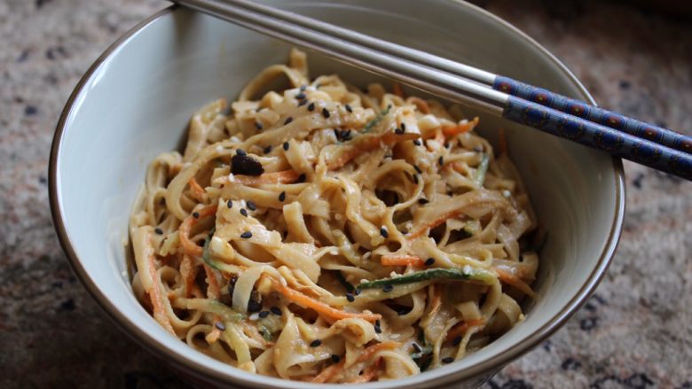 Sesame noodles in five minutes