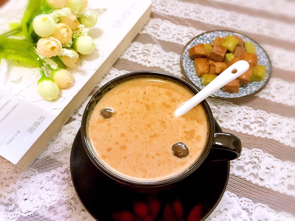 Caramel pearl milk tea (healthy homemade)