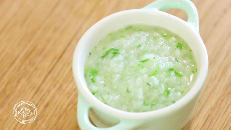 7m+ Pork Liver and Green Vegetable Porridge (Baby Complementary Food)