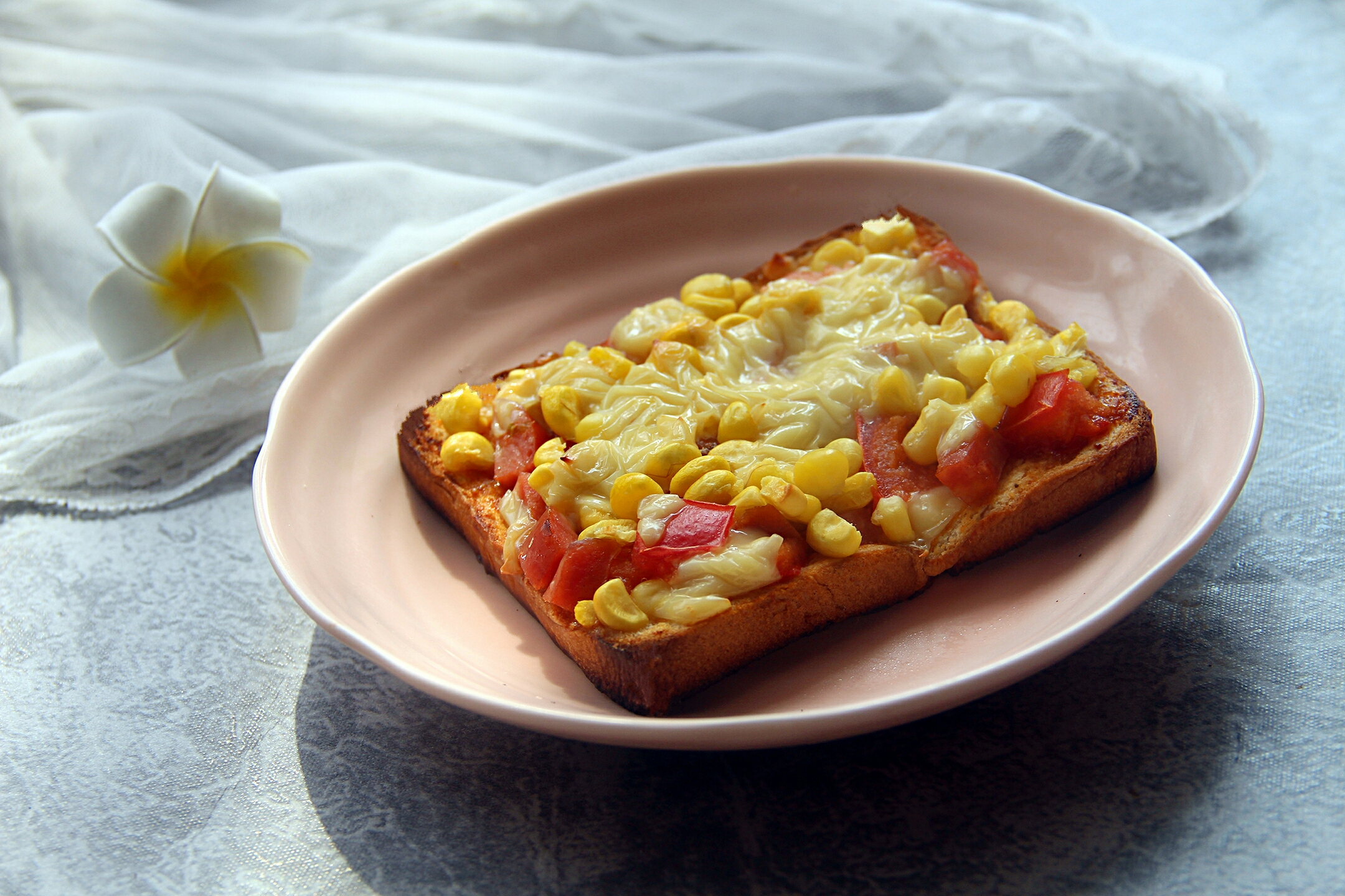 Corn Kernel Sausage Cheese Toast