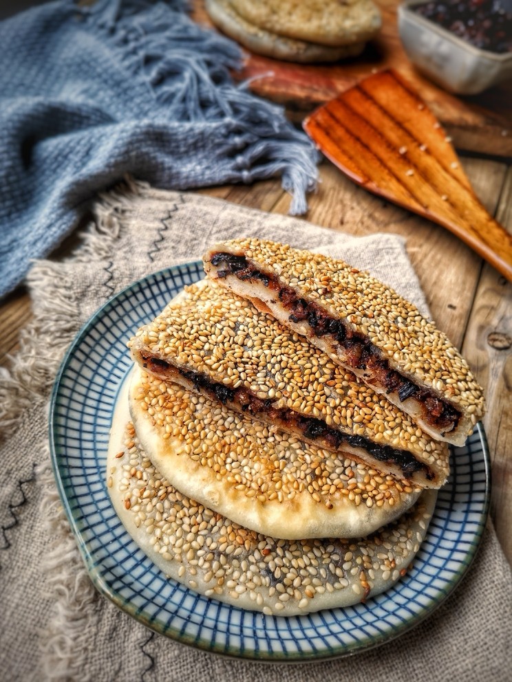 Dried Plum, Vegetable and Meat Pancakes