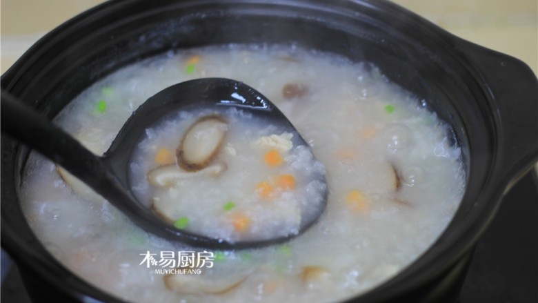 Mushroom and Chicken Porridge