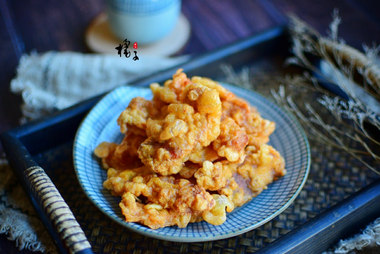 # Pig年# Dry-fried crispy pork