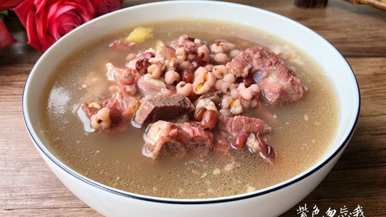 Red Bean and Barley Pork Ribs Soup