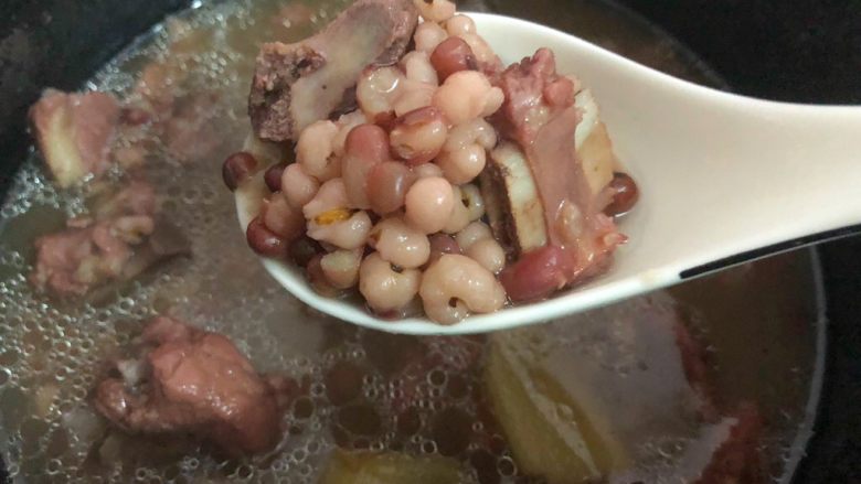 Red Bean and Barley Pork Ribs Soup