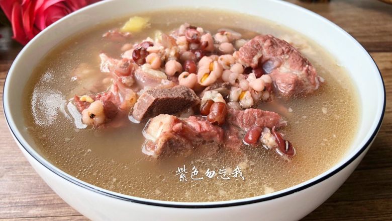 Red Bean and Barley Pork Ribs Soup