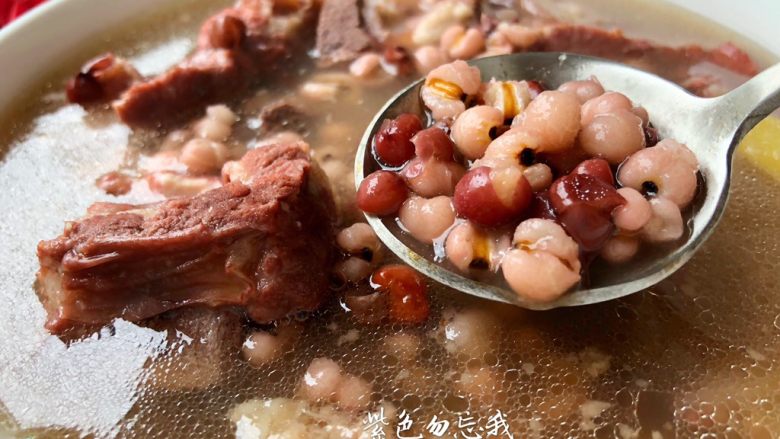 Red Bean and Barley Pork Ribs Soup