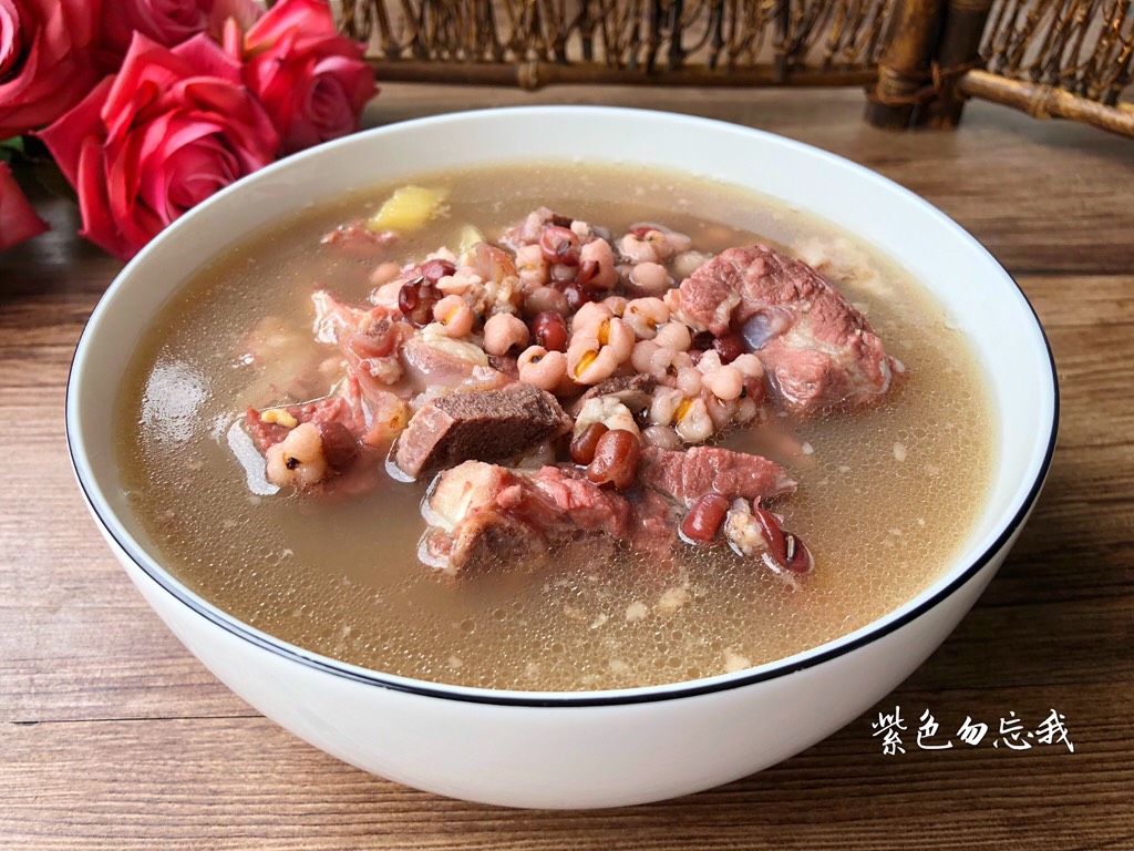 Red Bean and Barley Pork Ribs Soup