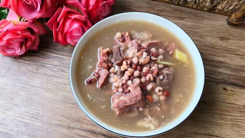 Red Bean and Barley Pork Ribs Soup