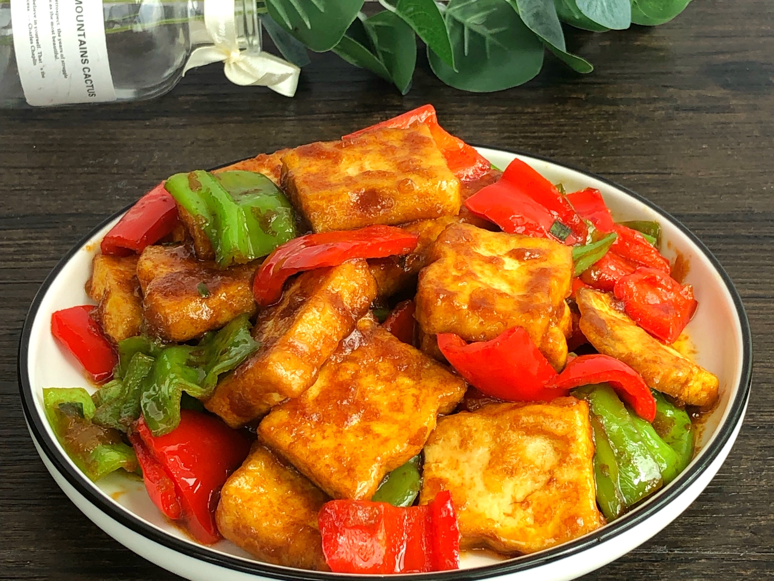 Fried crispy tofu