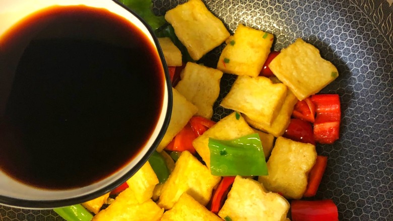 Fried crispy tofu