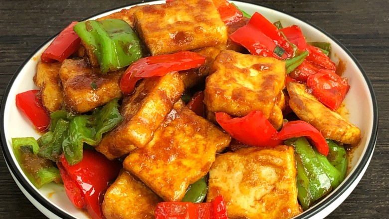 Fried crispy tofu