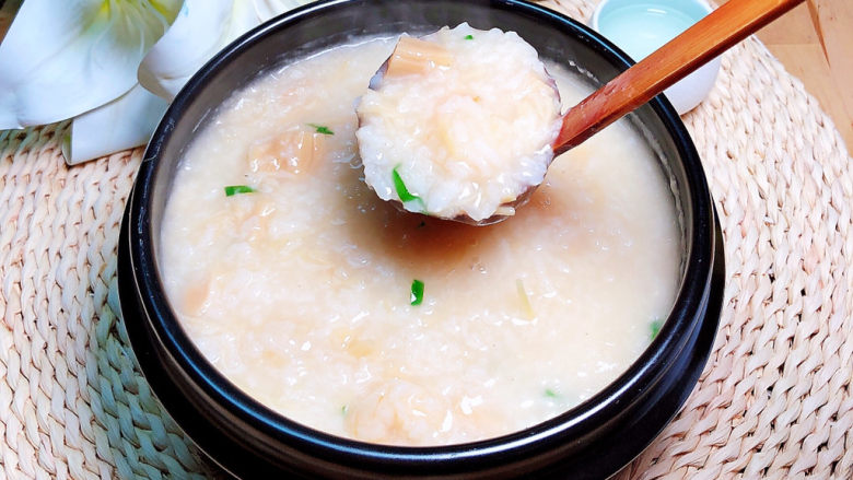 Scallop and seafood porridge