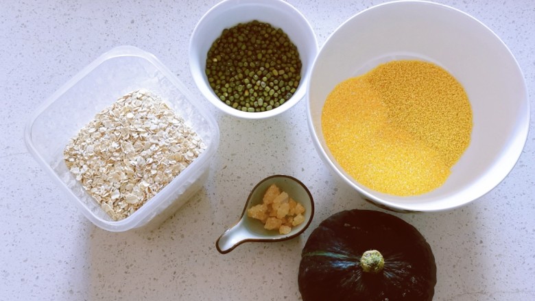 Mung bean and pumpkin porridge