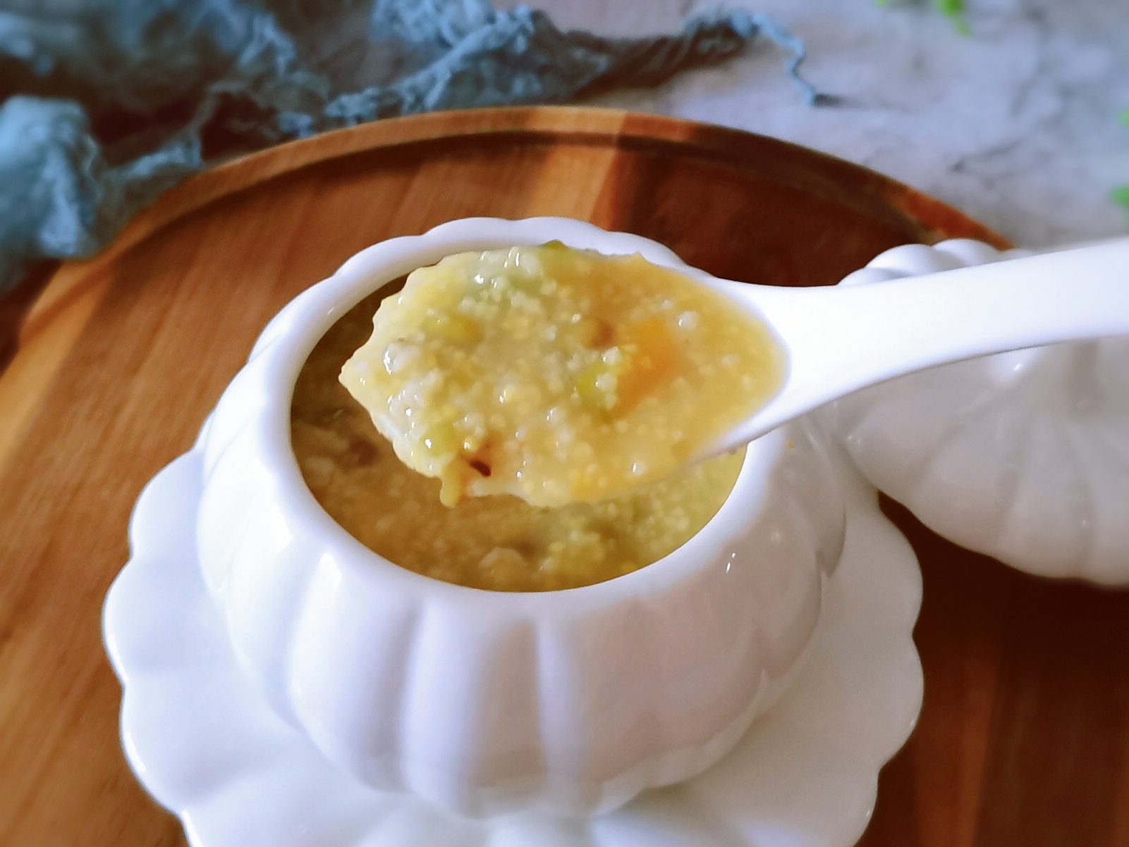 Mung bean and pumpkin porridge