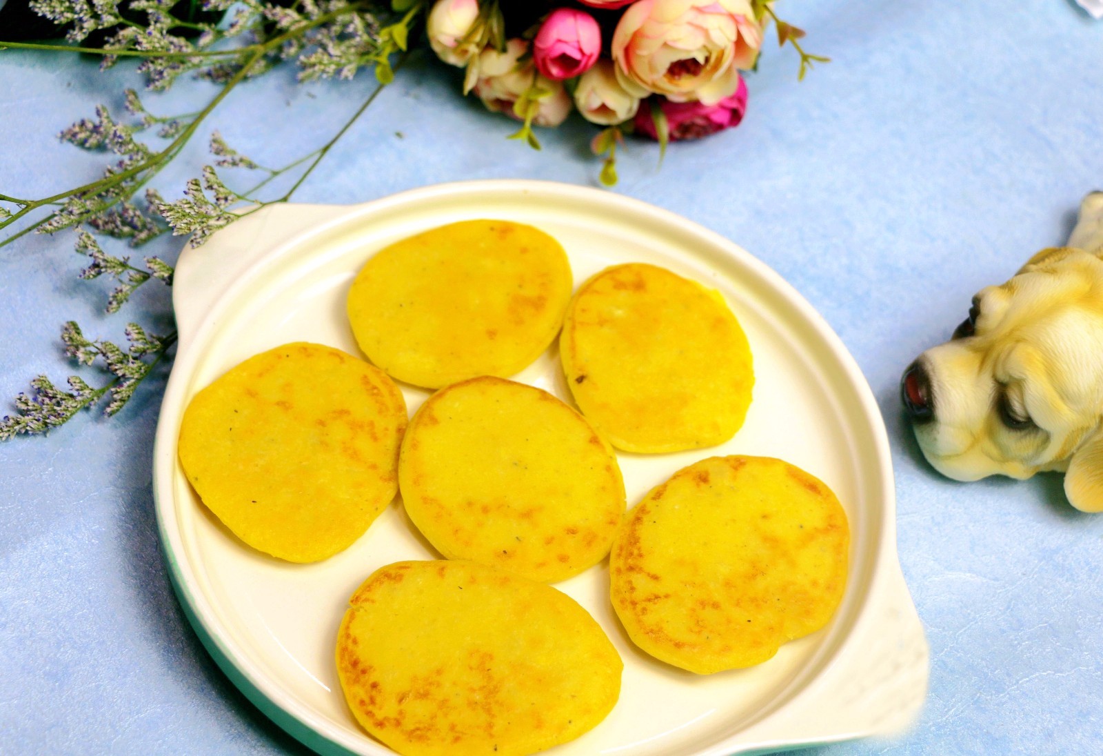 Pumpkin lotus seed barley milk cake