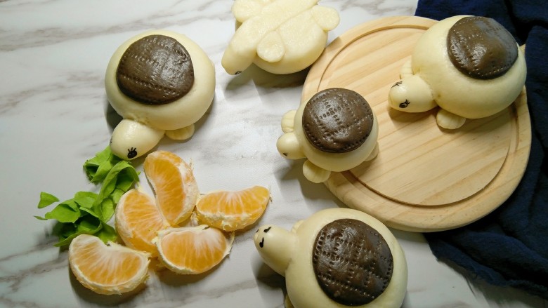 Flower Turtle Steamed Buns