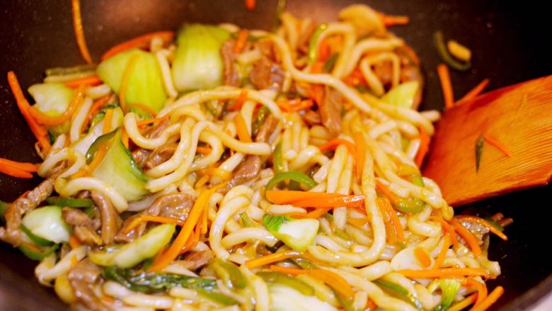 Beef Stir-fried Udon