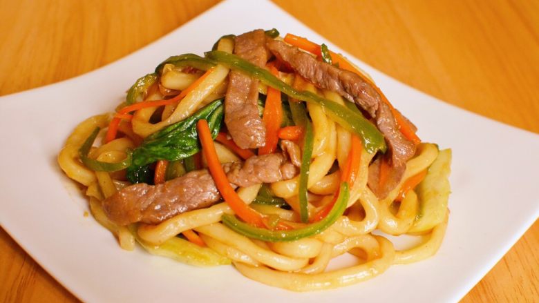 Beef Stir-fried Udon