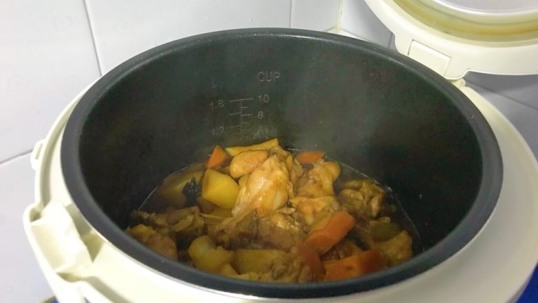 Rice cooker + beer chicken wings