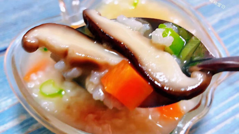 Mushroom and Pork Ribs Porridge