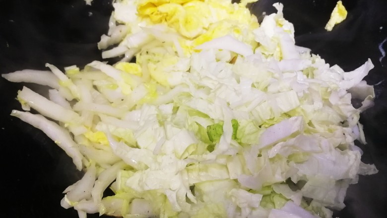 Chinese cabbage and scrambled eggs