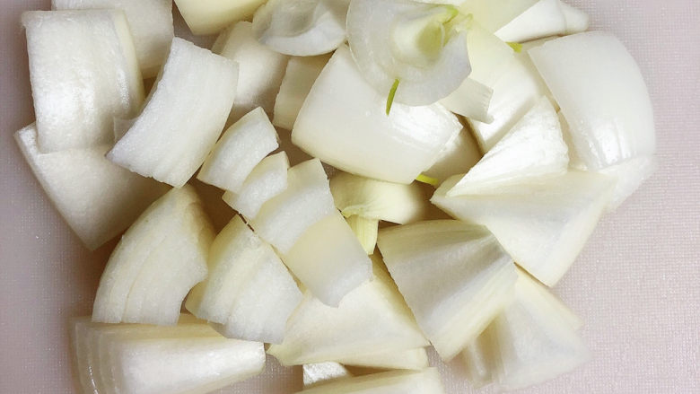 Fried pork slices with onions