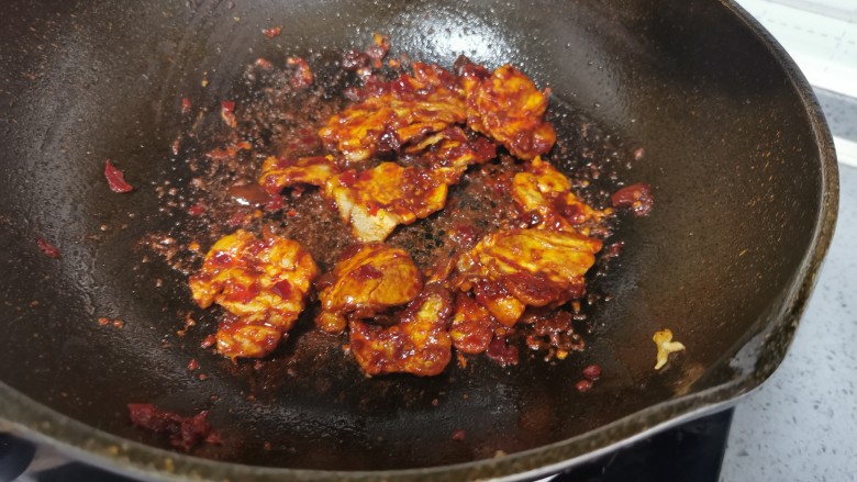 Twice-cooked Pork with Garlic Moss