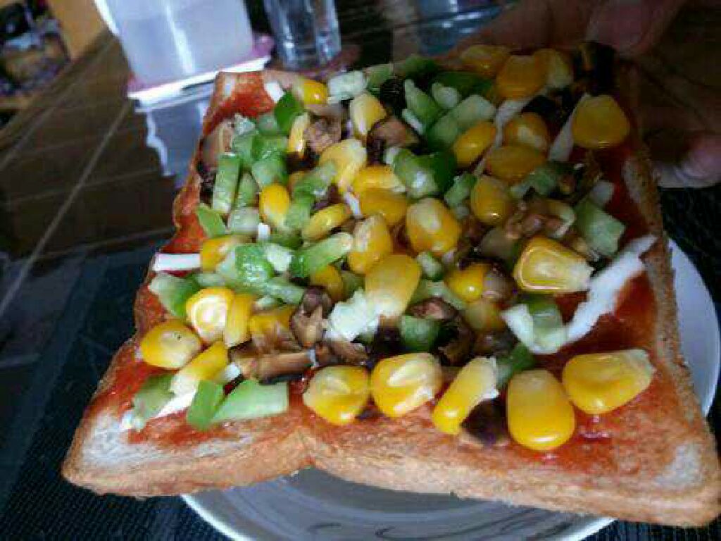 Homemade 【Fried Stuffed Toast Pizza】