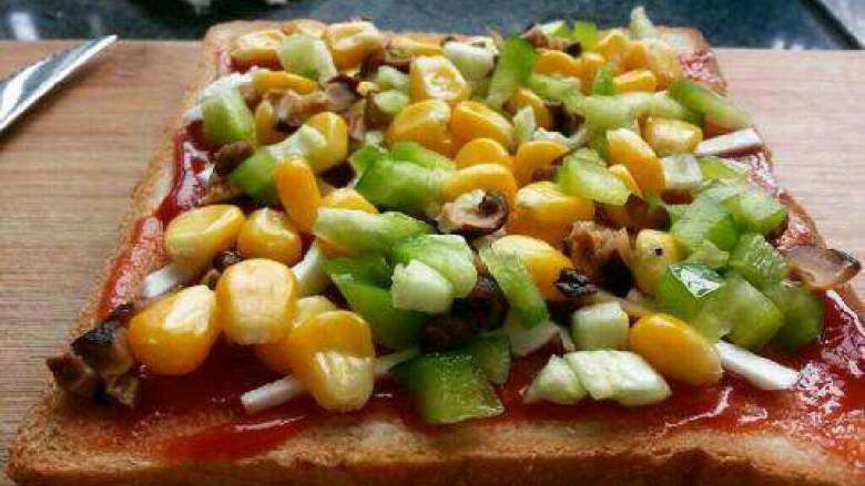 Homemade【Fried Stuffed Toast Pizza】