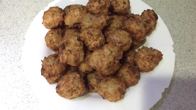 Fried radish balls